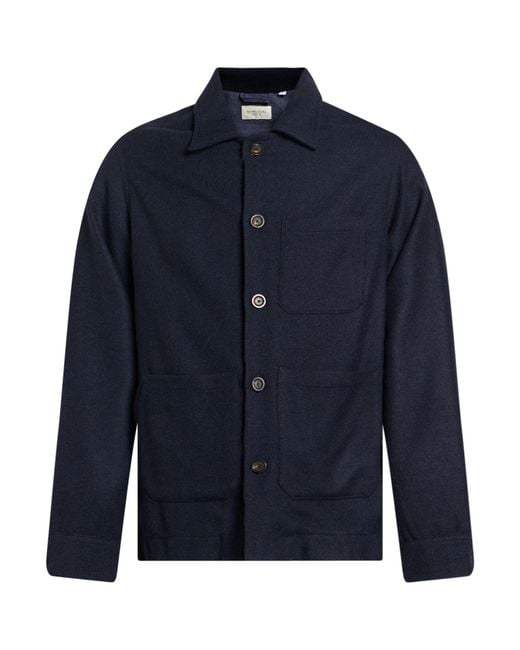 Tintoria Mattei 954 Blue Jacket Wool, Polyester, Polyamide for men