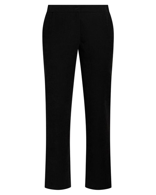 Bruno Manetti Black Pants Polyester, Elastane