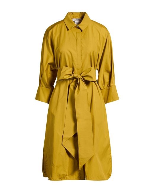 Max Mara Yellow Midi Dresses