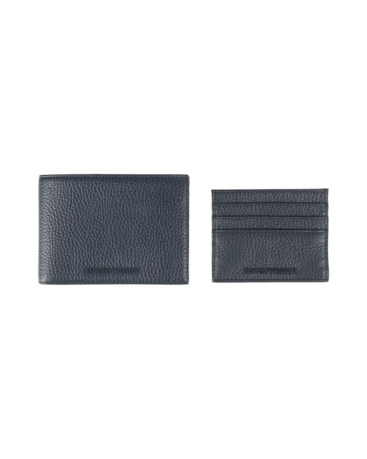 Emporio Armani Blue Wallet Leather for men