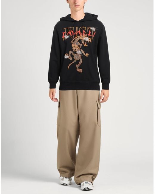 Just Cavalli Black Sweatshirt Cotton, Elastane for men