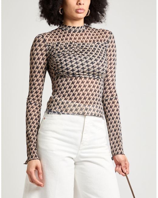 AVAVAV White Khaki Top Polyamide, Elastane
