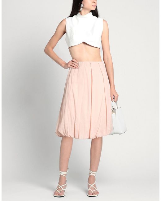 Babylon Pink Midi Skirt