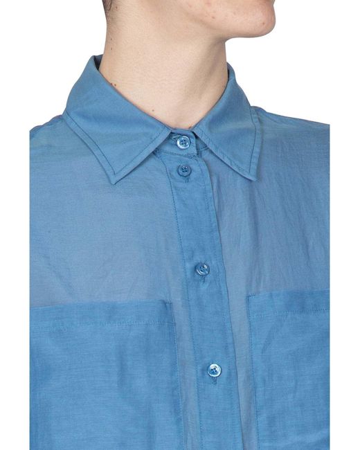 Semicouture Blue Hemd