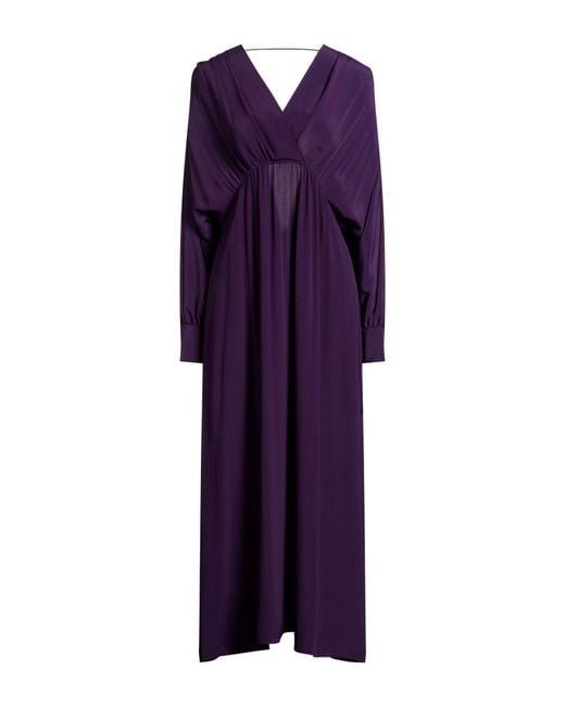 Liviana Conti Purple Midi Dress