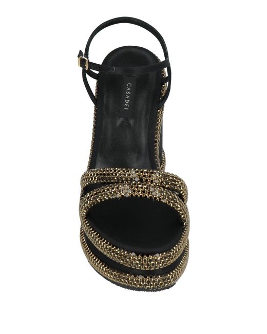 Casadei Black Sandals