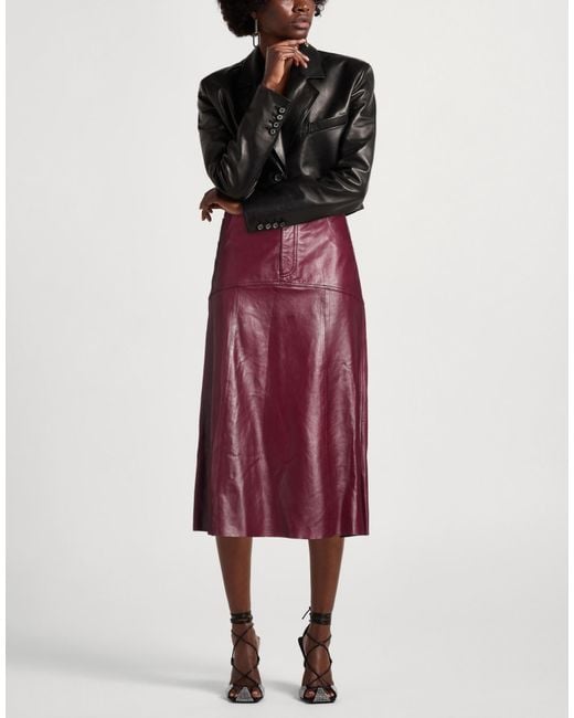 Ba&sh Purple Midi Skirt