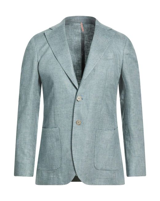 Santaniello Blue Blazer Linen for men