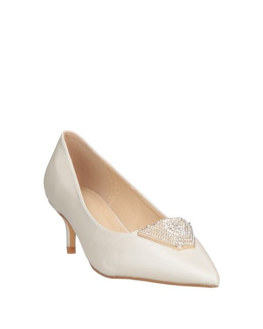 Twenty Four Haitch White Pumps