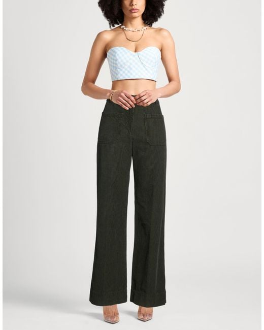 Victoria Beckham Black Military Pants Cotton