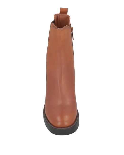 Carmela Brown Ankle Boots Leather