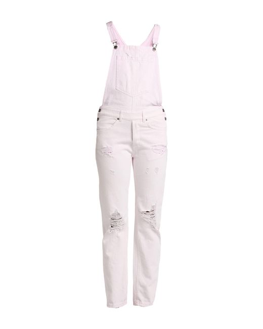 Dondup Pink Overalls Cotton