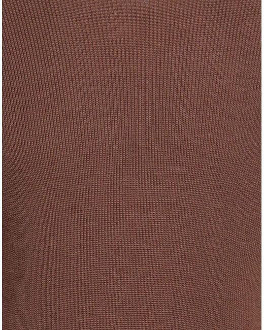 OVER/D Brown Sweater Polyester, Acrylic, Wool for men