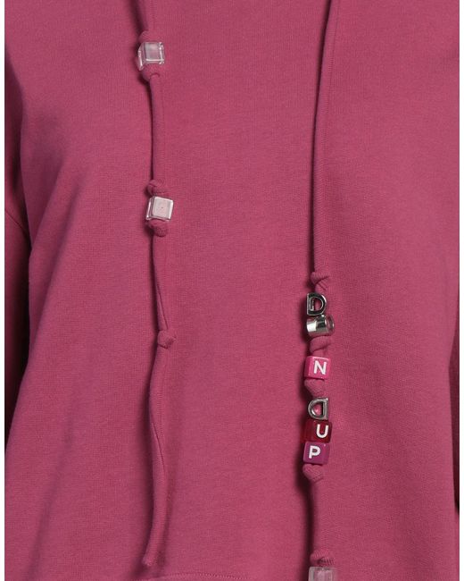 Dondup Red Sweatshirt Cotton, Elastane