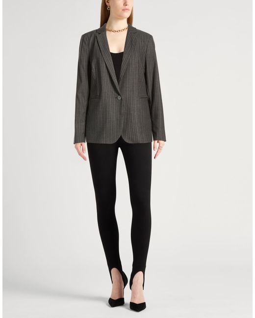 Silvian Heach Black Blazer Polyester, Viscose, Elastane