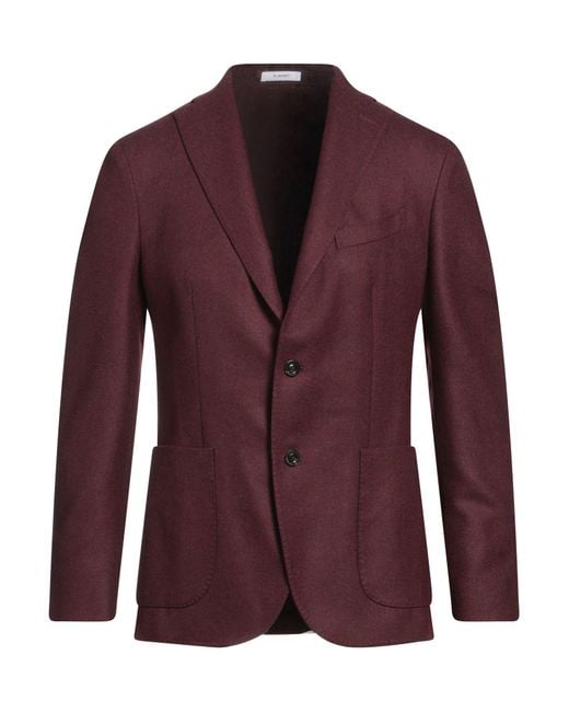 Boglioli Purple Blazer Virgin Wool for men
