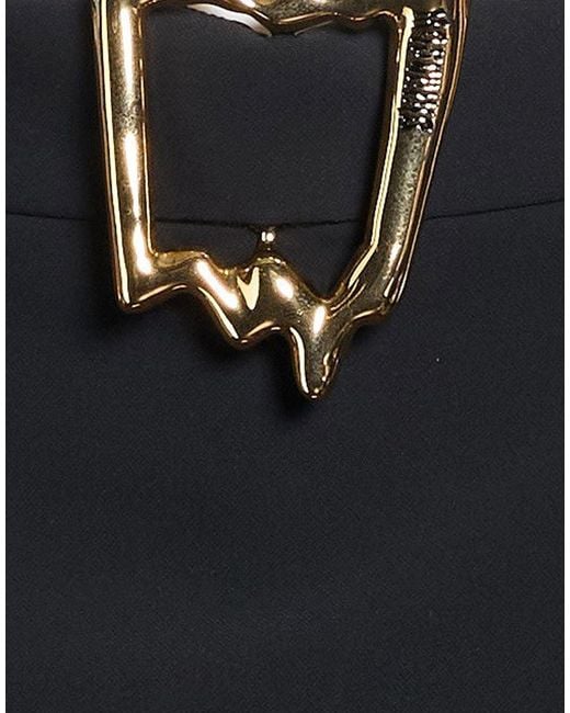 Moschino Black Midi Skirt Polyester, Elastane