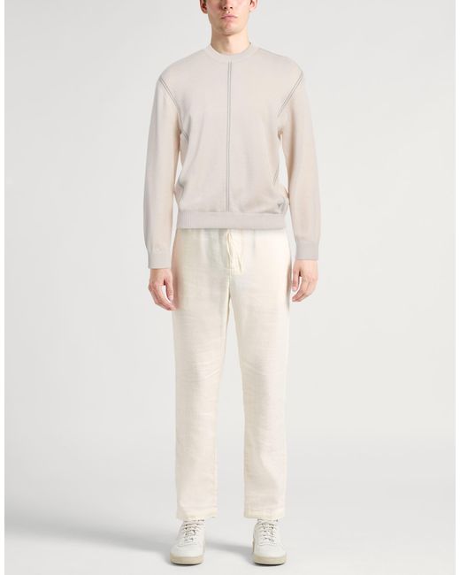 Emporio Armani White Jumper for men
