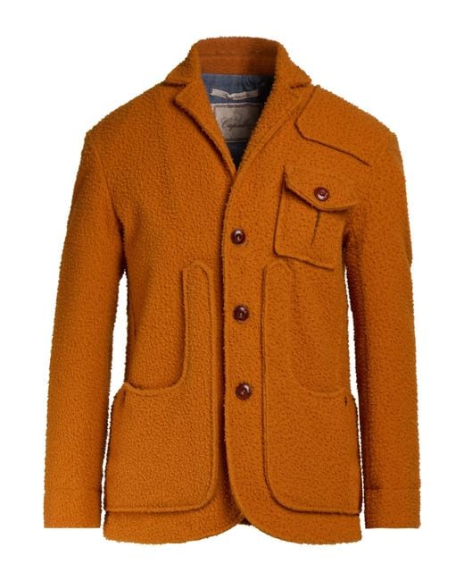 Capalbio Brown Jacket Wool for men