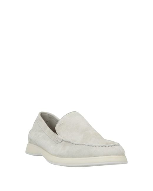 Andrea Ventura Firenze White Loafers for men