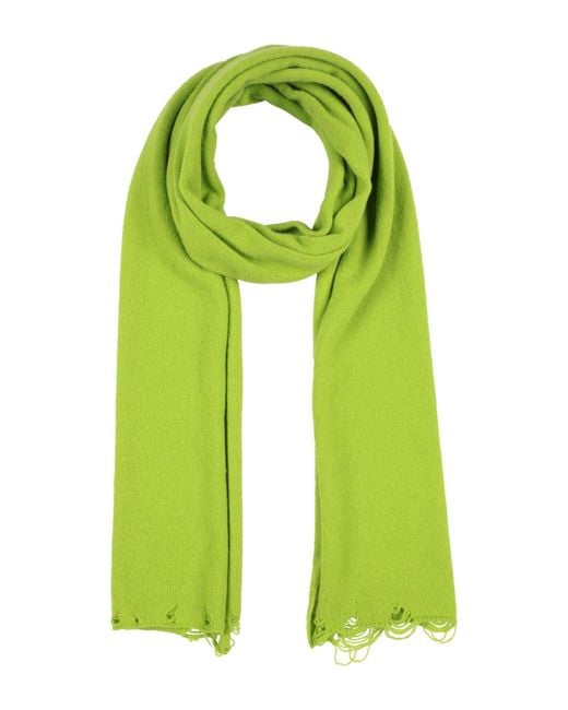 Amaranto Green Lime Scarf Wool, Cashmere