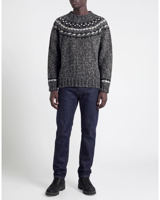 P.A.R.O.S.H. Gray Charcoal Sweater Alpaca Wool, Polyester, Wool, Cashmere for men