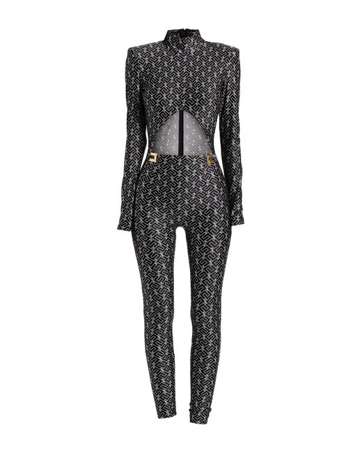 Elisabetta Franchi Black Jumpsuit Polyamide, Elastane
