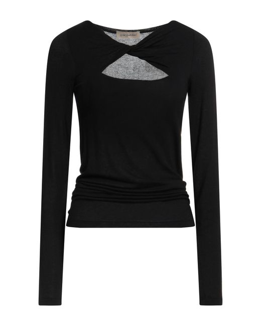 Gentry Portofino Black T-Shirt Modal, Virgin Wool, Elastane