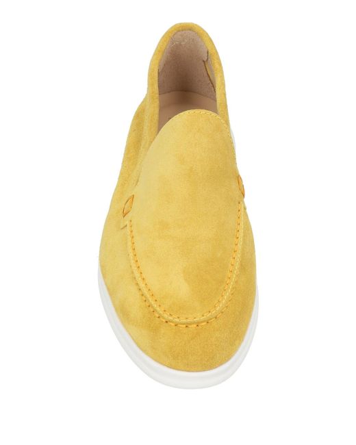 Doucal's Yellow Marigold Loafers Leather