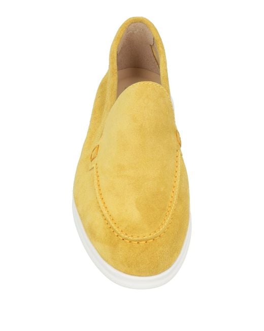 Doucal's Yellow Marigold Loafers Leather