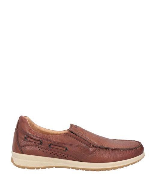 Trussardi Brown Tan Loafers Soft Leather for men