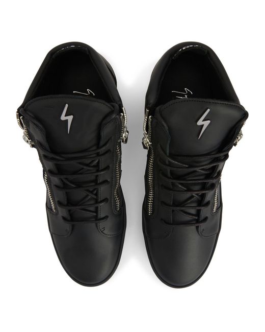Giuseppe Zanotti Frankie Sneakers mit Logo-Schild in Black für Herren