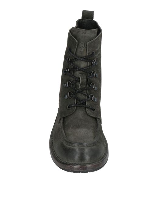 Moma Black Lead Ankle Boots Leather for men