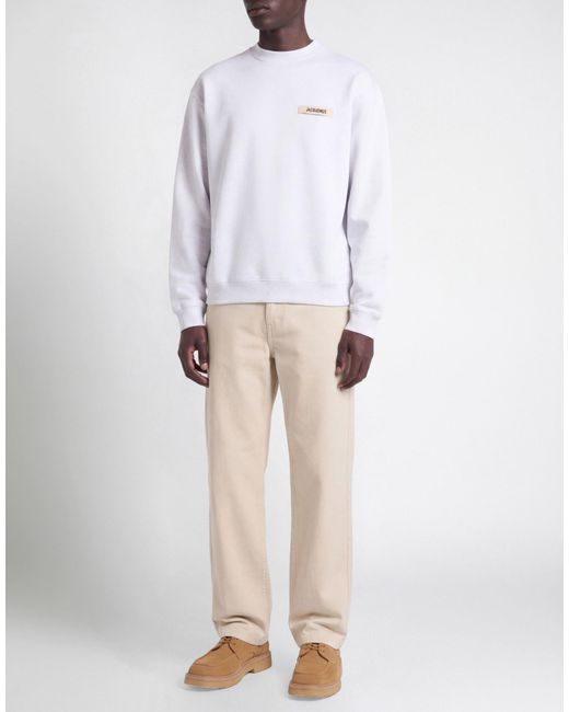 Jacquemus White Light Sweatshirt Cotton for men