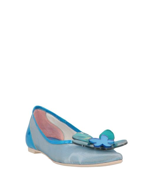 Ras Blue Ballet Flats