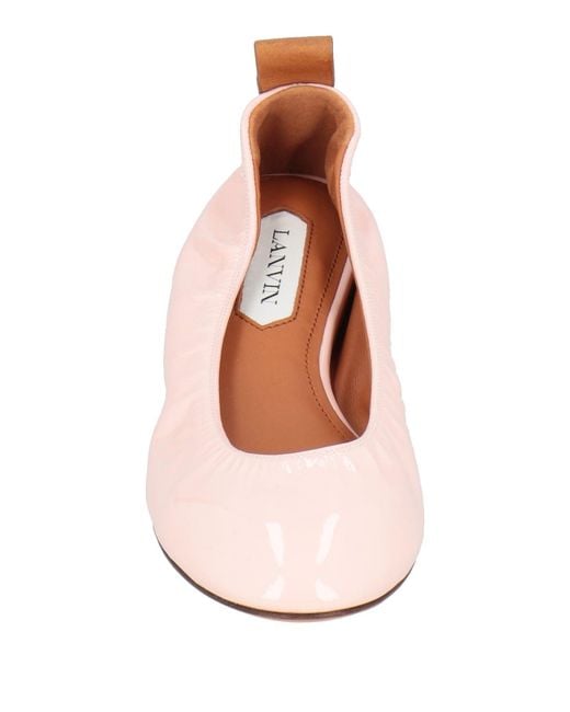 Lanvin Pink Ballet Flats Leather