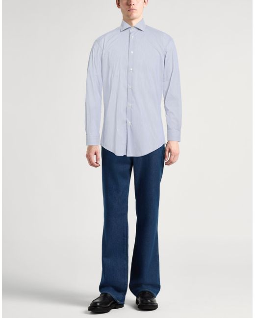 Brian Dales Blue Midnight Shirt Cotton, Polyamide, Elastane for men