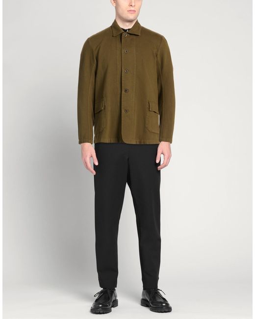 Labo.art Green Military Jacket Cotton for men