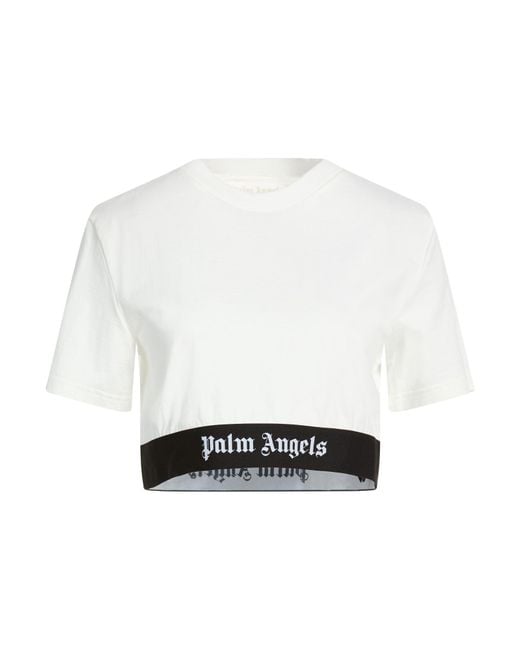 Palm Angels White T-Shirt Cotton