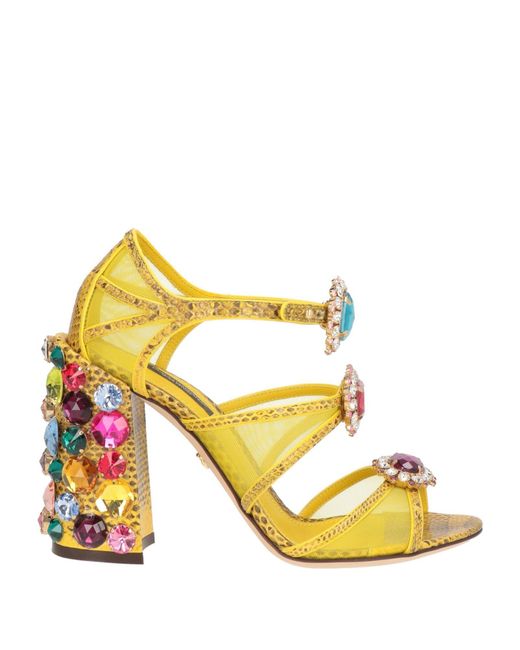 Dolce & Gabbana Yellow Sandals