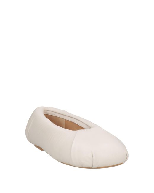 J.W. Anderson Natural Ballet Flats Leather