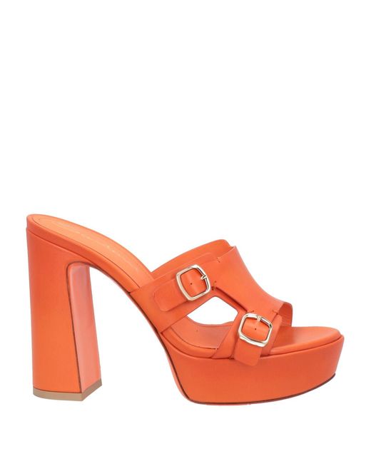 Santoni Orange Sandals
