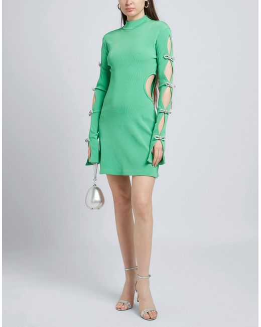 Mach & Mach Green Mini-Kleid