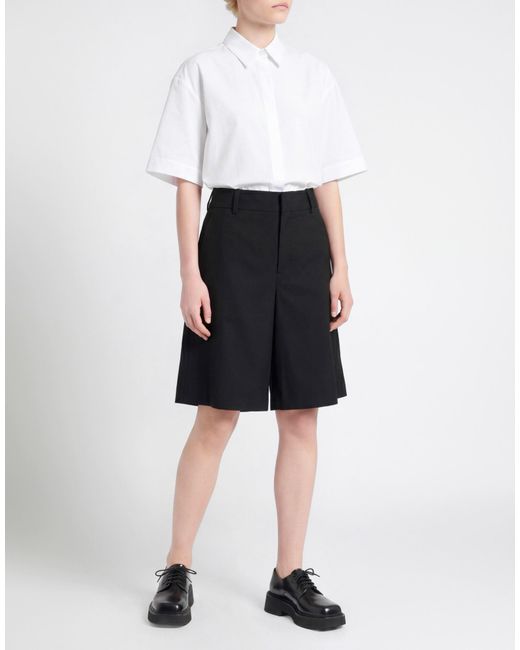 Moschino Blue Shorts & Bermuda Shorts Polyester, Wool, Elastane