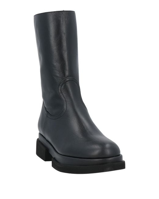 Paloma Barceló Black Ankle Boots Leather