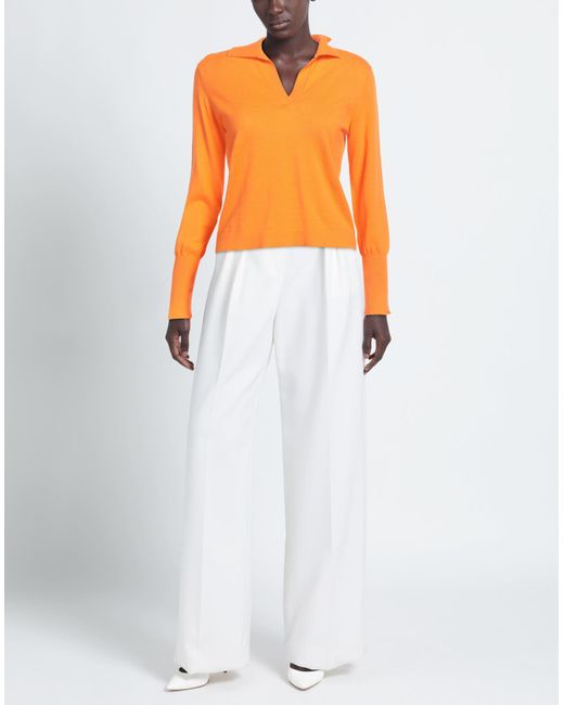 Van Kukil Orange Sweater Cashmere