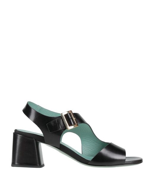 Paola D'arcano Green Sandals Leather