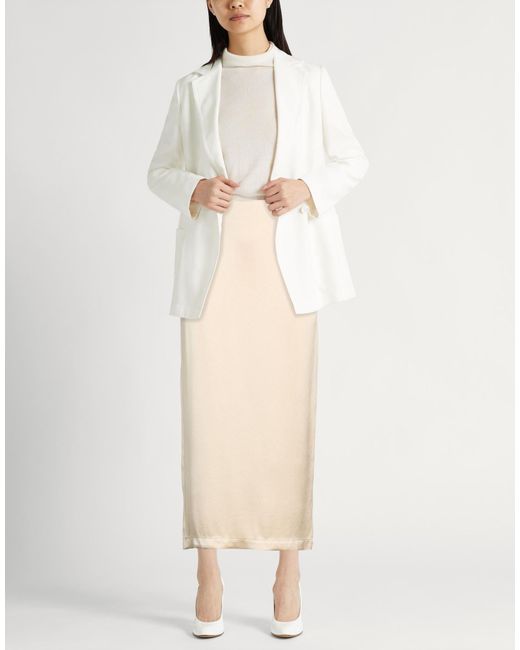 Alysi Natural Midi Skirt