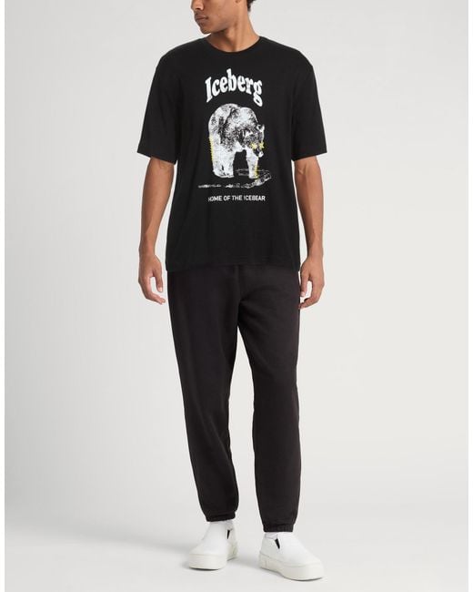 Iceberg Black T-Shirts for men