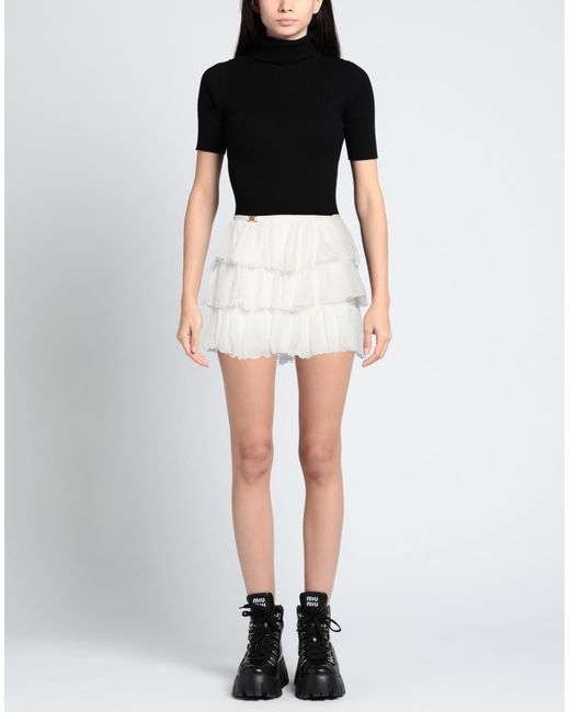 Blumarine Natural Mini Skirt